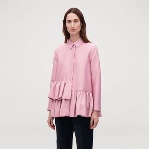 COS pink jacket blouse shacket, size 6